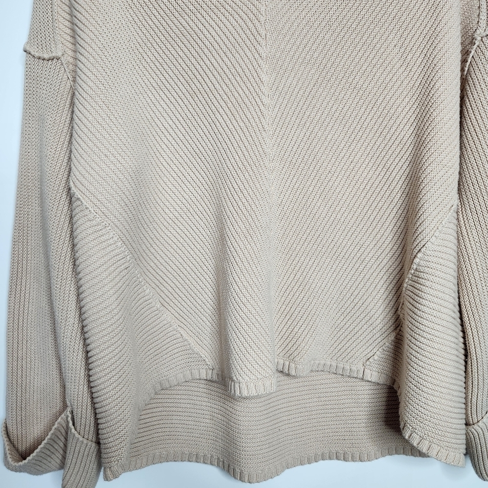 Free People La Brea Sweater V Neck Oversized Knit - Picture 5 of 10